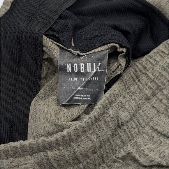 NOBULL Lightweight Knit Shorts Mens Large Heather Brown Workout Lifting Active - Picture 8 of 9